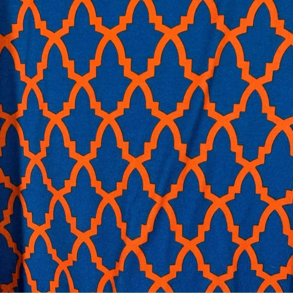 SIMPLY SOUTHERN Short Sleeve Geometric Print Dress with Lace Detail Small #700 - Picture 5 of 10